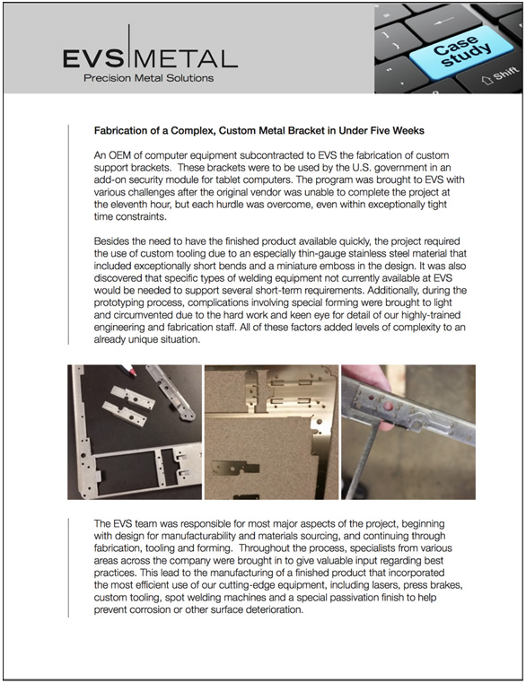 Case Studies for Sheet Metal Fabrication & Manufacturing