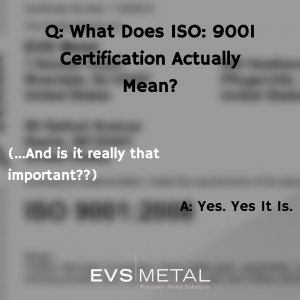 What Does ISO: 9001 Mean?