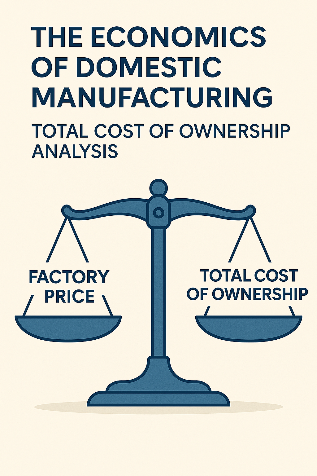 Total cost of ownership economics of domestic manufacturing