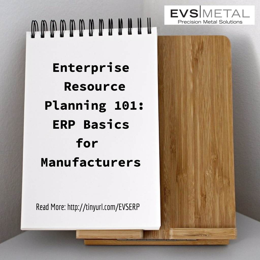 ERP Systems Words on Notebook