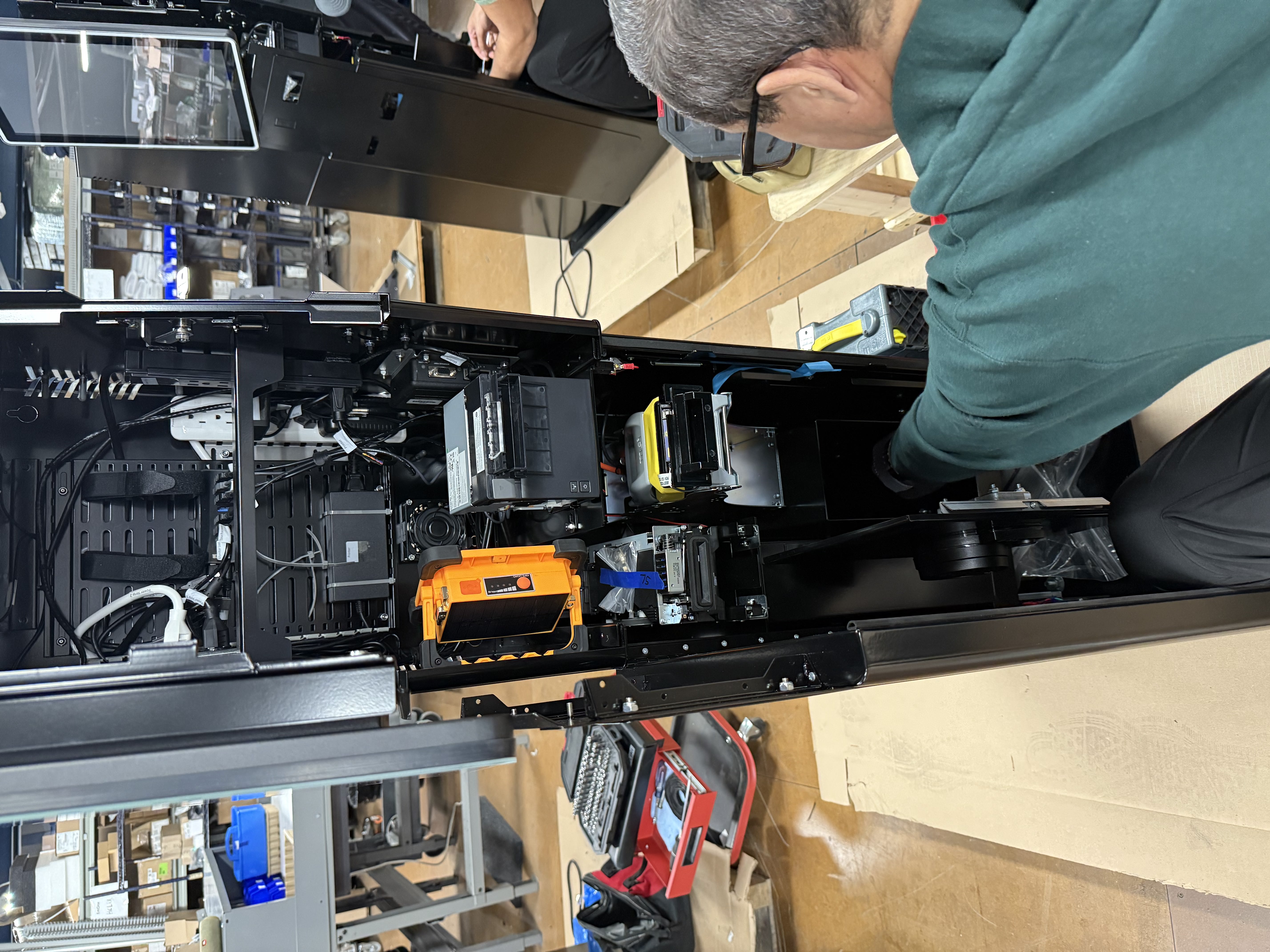 assembly and integration of a digital kiosk